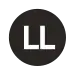 dark gray "LL" train symbol in use from 1967 to 1979