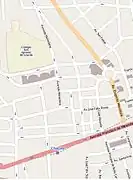 Centro San Ignacio, across from the Colegio San Ignacio