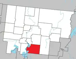 Location within Abitibi RCM.
