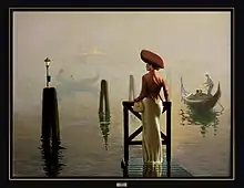 La Dame de Venise, par Ziani, huile sur toile, 2010, private collection, Germany