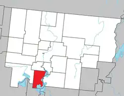 Location within Abitibi RCM.