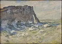Porte d'Aval by Claude Monet.