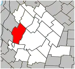Location within Les Maskoutains RCM