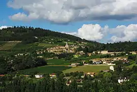A general view of La Roche-Vineuse