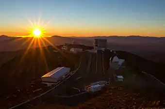 Sunset at ESO's La Silla observatory in Chile