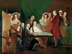 The family of Infante Don Luis, as painted by Goya in 1784