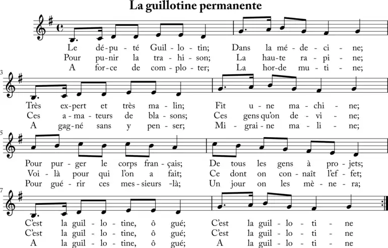 La guillotine permanente