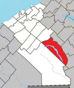 Location within La Mitis RCM