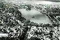 Bird-eye view of Hanoi in 1944; the Hoan kiem lake in the middle