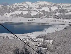 Laceno and lake in winter