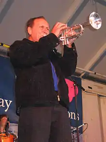 Laco Déczi performing at Czech street fest in 2006