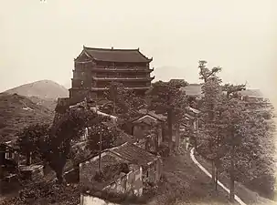The Five-story Pagoda atop Yuexiu Hill c. 1880