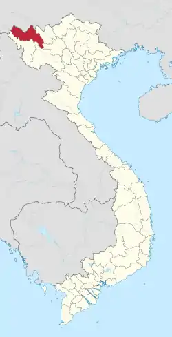 Location of Lai Châu within Vietnam