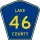 County Road 46 marker