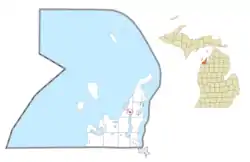 Location within Leelanau County