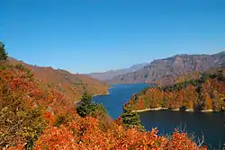 Lake Okutadami in Uonuma