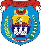 Coat of arms of Yapen Islands Regency