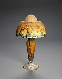 Lamp by Daum, France (1900)