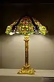 Lamp and lampshade made of Tiffany glass; circa 1890-1900; Budapest Museum of Applied Arts (Budapest, Hungary)