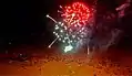 There is an annual fireworks event in Landers, California, held at its recreational park and ball field.