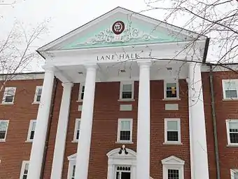 Lane Hall's pillars