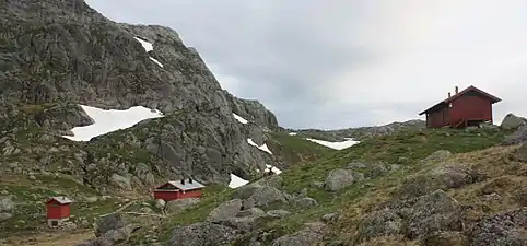 Langavatn cabins [58.992, 6.614]
