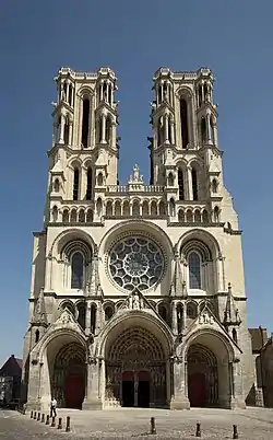 Facade of Laon Cathedral (begun 1160)