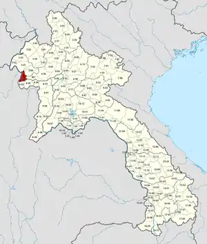 Location in Laos