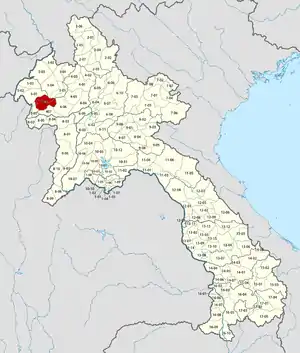Location in Laos