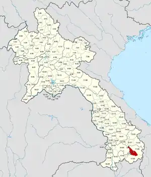 Location in Laos