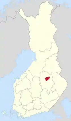 Location of Lapinlahti in Finland