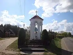 Shrine on crossroad in village