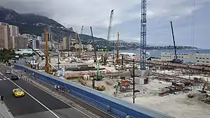 Construction site in July 2020