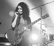 Leah Flanagan performing live 2015. Photo by Chris Frape.