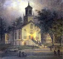 Lecture Night at the Baptist Church, Port Jefferson, 1912