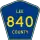 County Road 840 marker