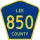 County Road 850 marker
