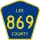 County Road 869 marker