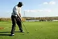 Golfer at Lee Valley Golf Course