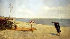 A Legation (1882), oil on panel, 37 x 63&nbsp;cm. (14.5 x 24.8 in), Museum der bildenden Künste, Leipzig, Germany.