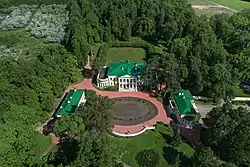 Aerial photo of the estate in Gorki Leninskiye