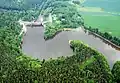 Les Království Reservoir built on the Elbe