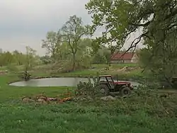 Leśna Góra, a village on the Oder river in Poland near Zielona Góra