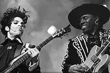 Prince (left) with Seacer in 1993