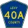 County Road 40A marker