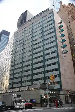 The DoubleTree Hotel as seen from across Lexington Avenue and 51st Street