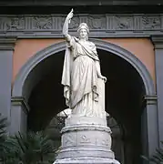 Italia turrita e stellata (1861) in Naples.