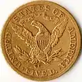 The CC mint mark on Liberty Head (Coronet) gold half eagle