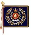 The regimental colour of The Lincoln and Welland Regiment