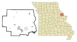 Location of Fountain N' Lakes, Missouri